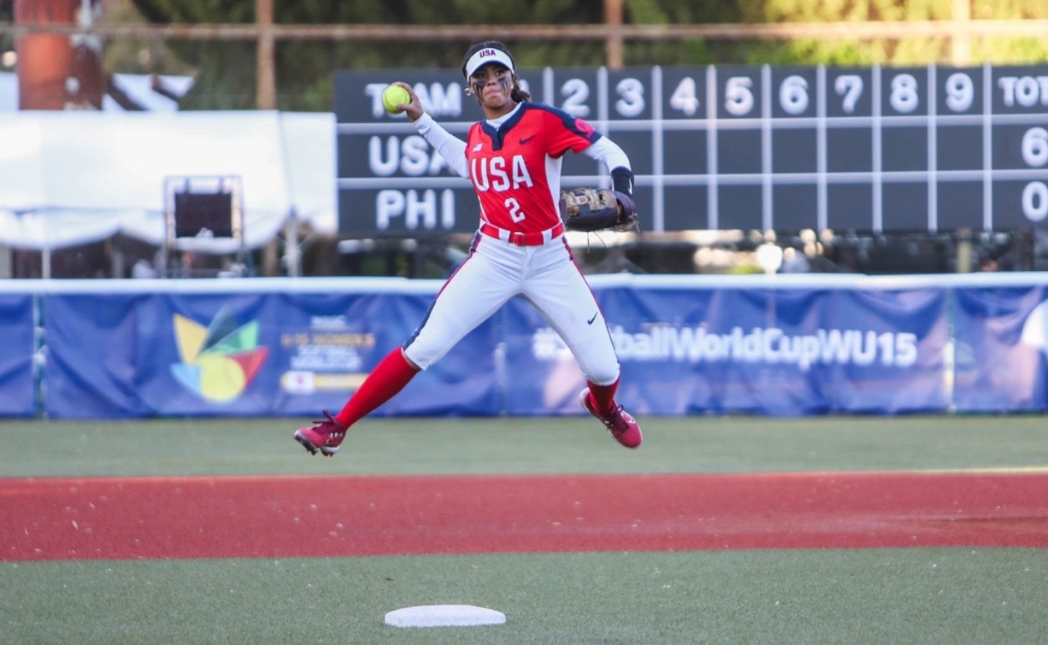 Annie Abdullah, an infielder for the Texas Bombers and a Texas Longhorns commit, has won U-15 and U-15 World Championships for Team USA