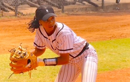 Jordyn Lewis is a lefty triple threat at the plate and has the glove and arm to play in the infield or outfield for Impact Caymol Premier