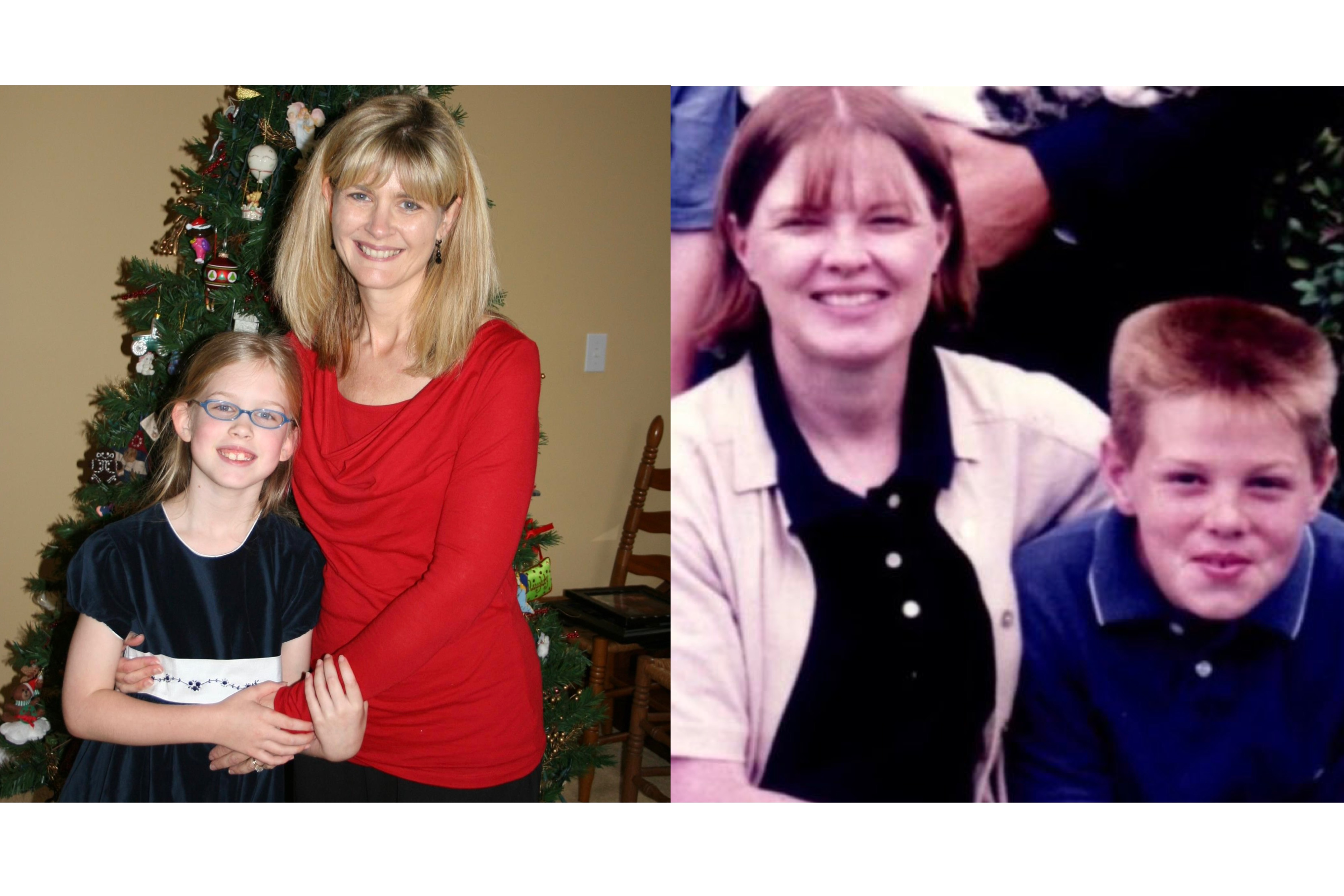 (Left) Grace and her mother, Sandi; (right) Freddie Freeman and his mother, Rosemary (photo courtesy of the Los Angeles Dodgers)