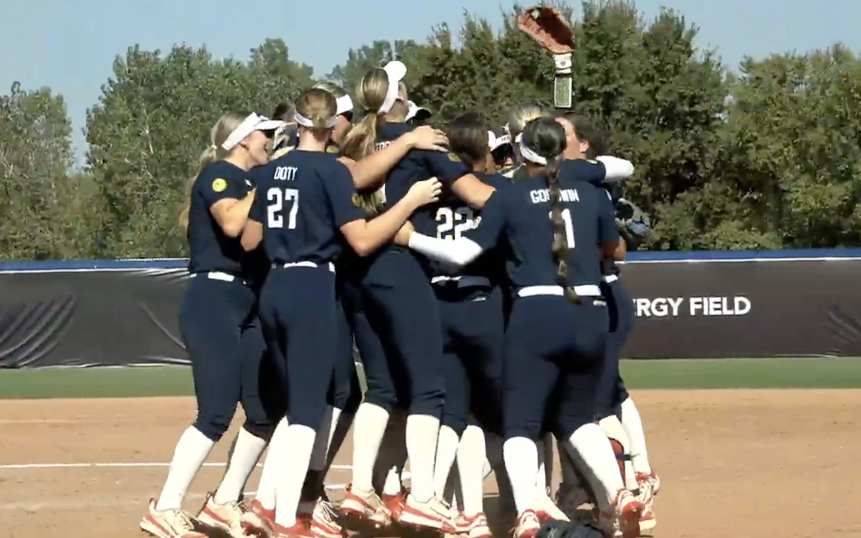 Team USA celebrates after recording the final out in the 7-2 title game win over Japan