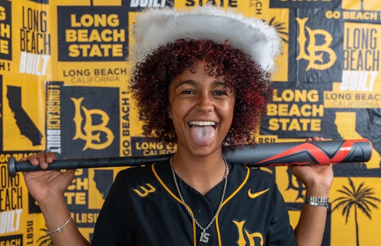 Think Lizzy Brown, ranked No. 51 in the 2027 HOT 100, is exctied to be headed to Long Beach State?